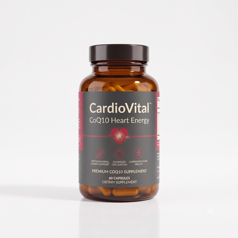 CoQ10 Heart Energy capsule bottle